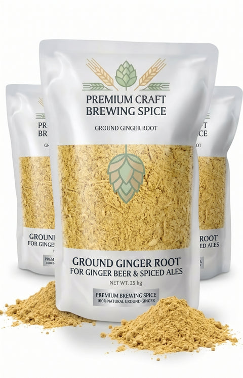Ground Ginger Root (Gemberwortel Gemalen) - Brewing Spice for Ginger Beer & Spiced Ales
