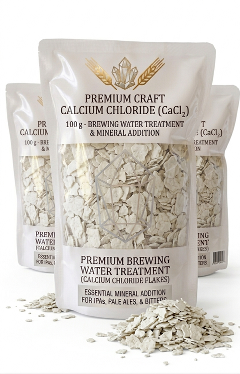 Calcium Chloride Flakes (CaCl₂) - Brewing Water Treatment & Mineral Addition
