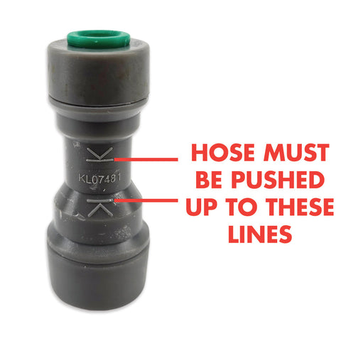 duotight - 6.35mm (1/4") Female x 8mm (5/16") Female Reducer