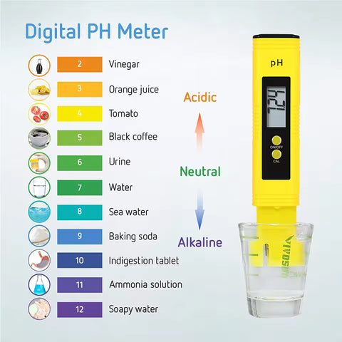 Digital pH Meter with Battery
