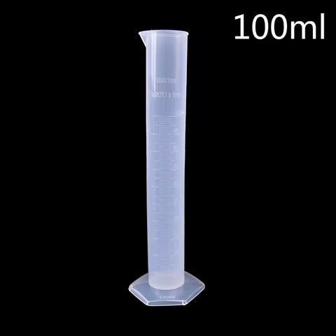 100ml graduated cylinder on a black background