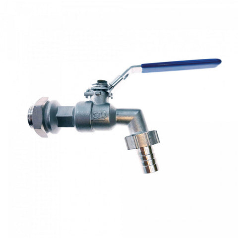 KegLand SS 1/2 inch Tap Ball Valve with 13mm Barb