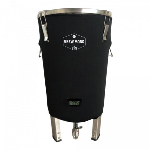 Brew Monk Cape for 30L Fermenter - Neoprene Insulation Jacket with Thermometer