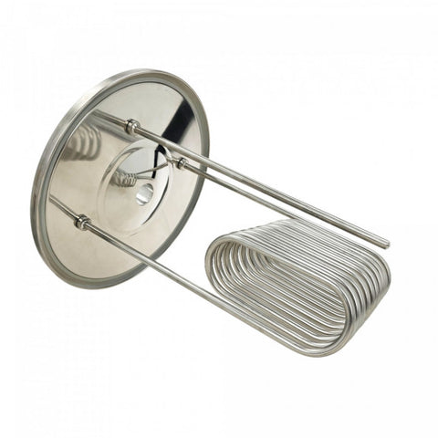 Brew Monk Spiral Cooler for 30L Stainless Fermenter - Immersion Cooling Coil with Lid