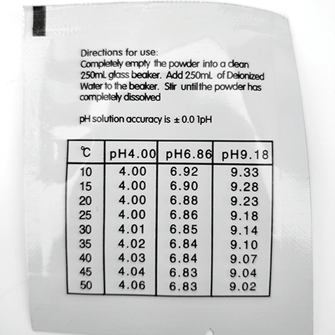 Buffer Powder for Digital pH Meter (4.01 / 6.86 / 9.18)