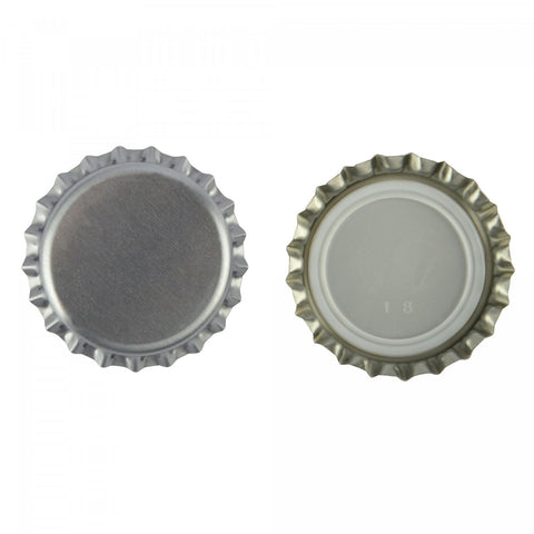 26 mm Silver Crown Caps