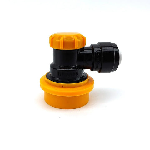 duotight 6.35mm (1/4) Ball Lock Disconnect (Black + Yellow Liquid)