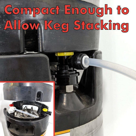 duotight 9.5mm (3.8) Ball Lock Disconnect (Grey + Red Gas)