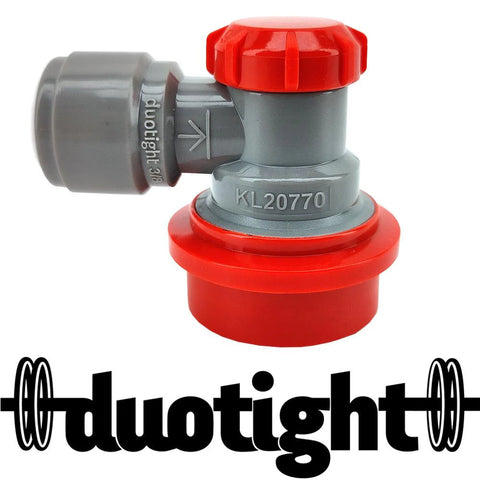 duotight 9.5mm (3.8) Ball Lock Disconnect (Grey + Red Gas)