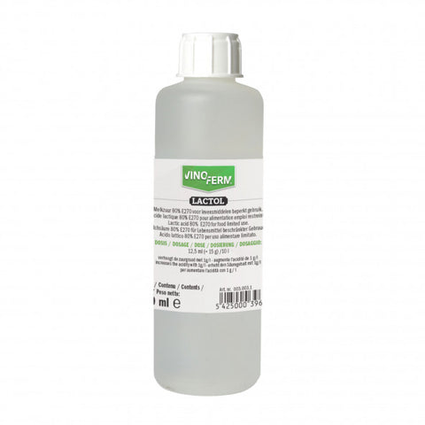 Vinoferm Lactol Lactic Acid 80% 250ml (E270) - Acidity Corrector for Wine, Must & Beer
