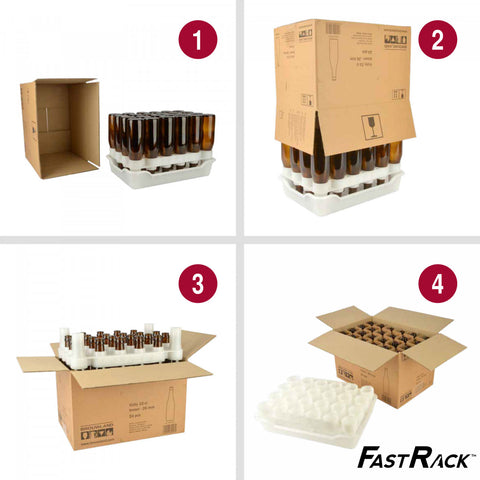 Longneck Beer Bottles – 33 cl Brown (26 mm) – Box of 24