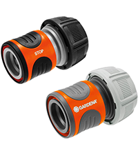 Gardena Hose Connector Set 13mm & 15mm — UV & Frost Resistant Garden Hose Fittings (18279-20)