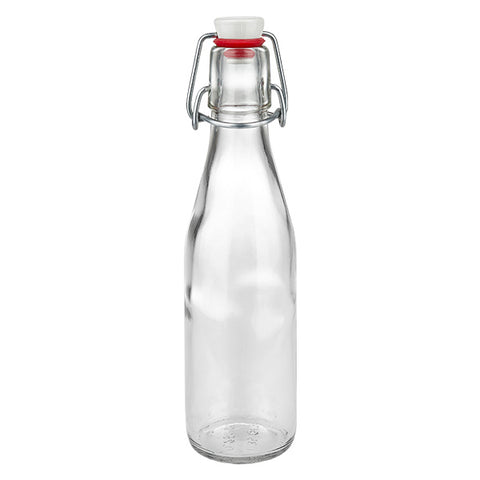 250ml Swing Top Glass Bottle — Reusable Glass Bottle for Homebrewing & Bottling