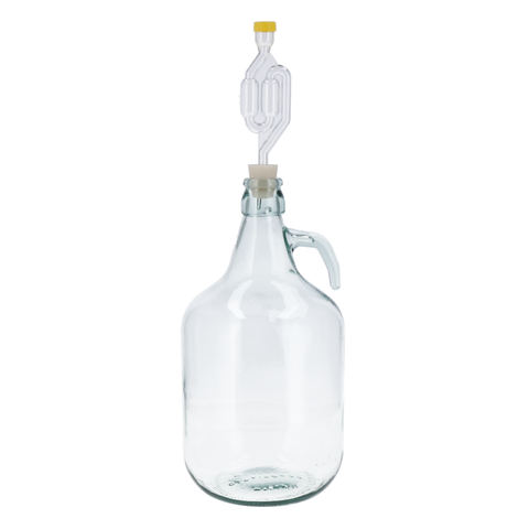 4L Glass Demijohn (Mandfles) - Small-Batch Fermentation Bottle for Mead, Cider & Wine