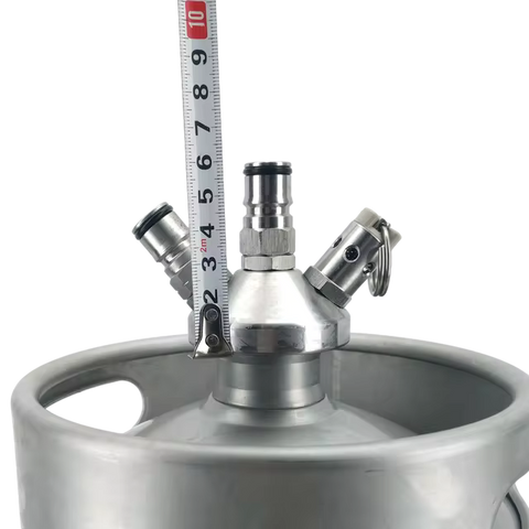 Mini Keg Ball Lock Tapping Head with Silicone Dip Tube