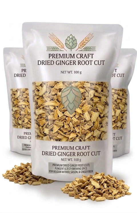 Ginger Root Cut - Warm Spicy Brewing Adjunct for Specialty & Winter Ales