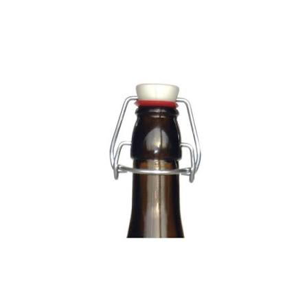 Amber Flip-Top Bottles 50cl with Closures - Swing-Top Beer Bottles for Homebrewing