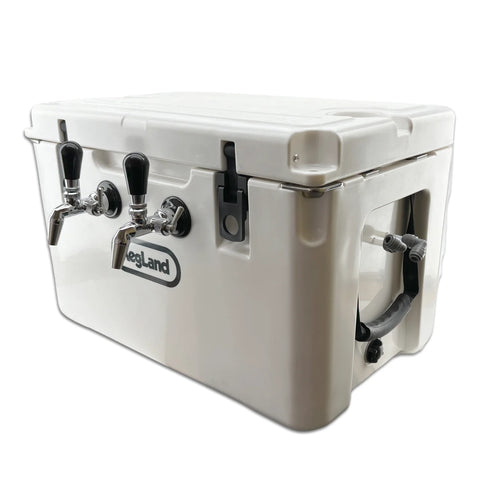 Double Flow Control Jockey Box / Tap Cooler Box - Aluminium Cold Plate (2-Tap)