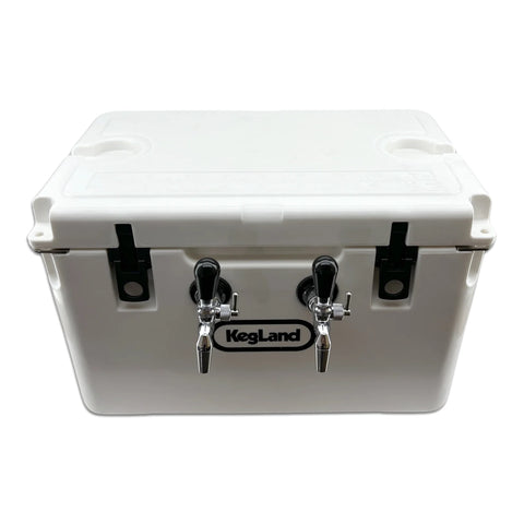 Double Flow Control Jockey Box / Tap Cooler Box - Aluminium Cold Plate (2-Tap)