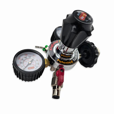 MK5 CO2 Regulator - Tool-Free - Dual Gauge (4.5bar PRV & 65psi Gauge)