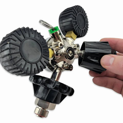 MK5 CO2 Regulator - Tool-Free - Dual Gauge (4.5bar PRV & 65psi Gauge)