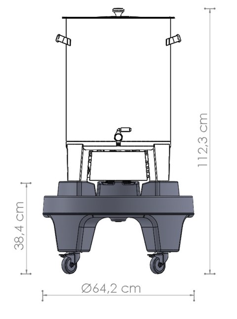 Speidel Braumeister 50L Brewing Base — Dedicated Stand for Braumeister All-In-One System