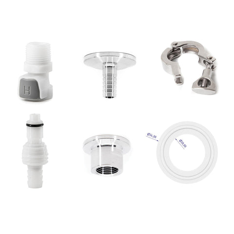 Brewtools Cooling Connector Kit - Quick Connectors for Cooling Jacket
