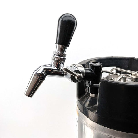 Ball Lock Disconnect (Black/Liquid) With Integrated Tap Shank & Collar