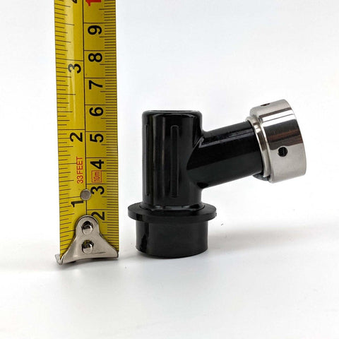 Ball Lock Disconnect (Black/Liquid) With Integrated Tap Shank & Collar