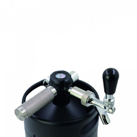 Brew Monk 4L Mini Keg - Complete Serving System with Integrated Regulator