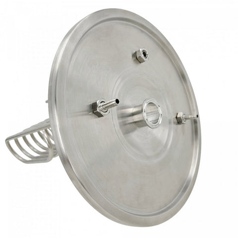 Brew Monk Spiral Cooler for 30L Stainless Fermenter - Immersion Cooling Coil with Lid