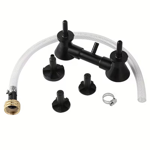 Double Blast Bottle & Carboy Washer — Faucet-Powered Homebrew Rinser & Cleaning Tool