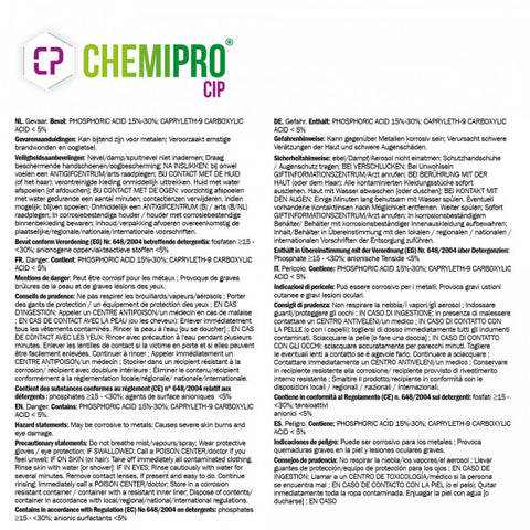 Chemipro CIP 5L - Professional Caustic CIP Cleaner for Brewing Equipment