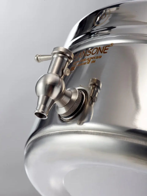 Sansone Stainless Steel Vessel 30L — Multipurpose Barrel for Olive Oil, Wine & Homebrewing