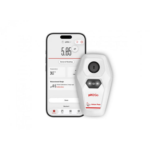 Anton Paar pH2Go Digital pH Meter - Glass-Free ISFET pH Meter for Brewing & Winemaking