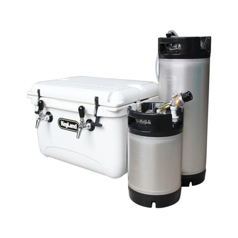 Double Flow Control Jockey Box / Tap Cooler Box - Aluminium Cold Plate (2-Tap)
