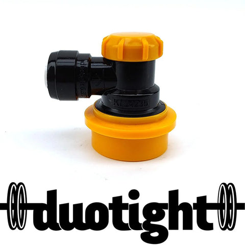 duotight 6.35mm (1/4) Ball Lock Disconnect (Black + Yellow Liquid)