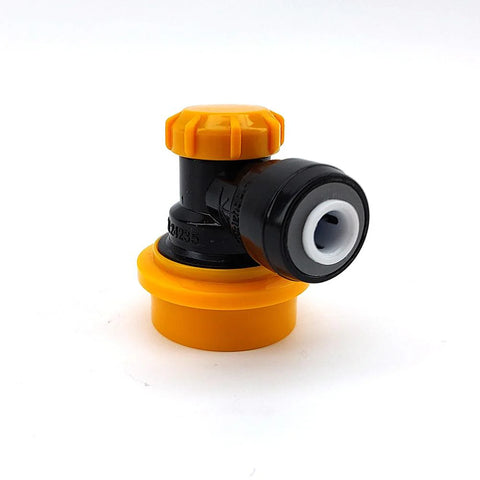 duotight 6.35mm (1/4) Ball Lock Disconnect (Black + Yellow Liquid)