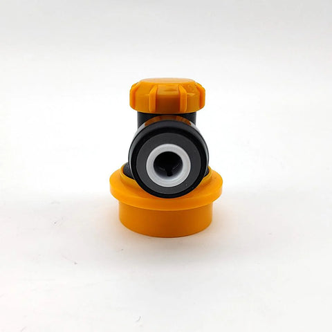 duotight 6.35mm (1/4) Ball Lock Disconnect (Black + Yellow Liquid)