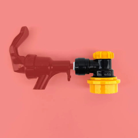 duotight 6.35mm (1/4) Ball Lock Disconnect (Black + Yellow Liquid)