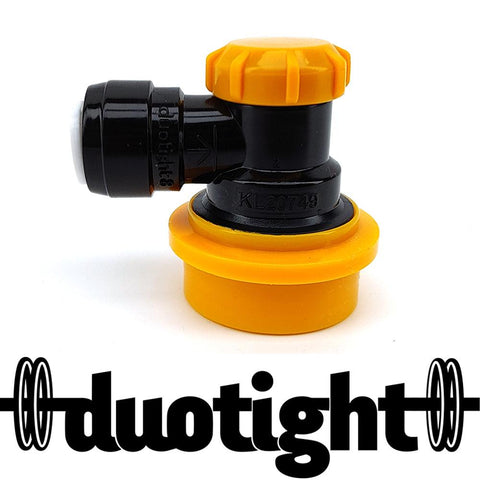 duotight 8mm (5/16) Ball Lock Disconnect (Black + Yellow Liquid)