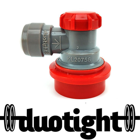 duotight 8mm (5/16) Ball Lock Disconnect (Grey + Red Gas)