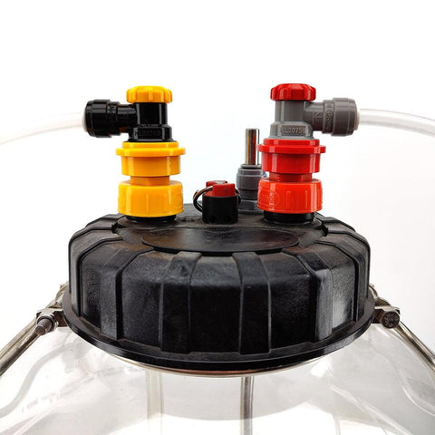 duotight 8mm (5/16) Ball Lock Disconnect (Grey + Red Gas)