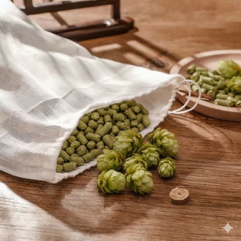 Cotton Hop Bags 18x20cm (5 Pieces)