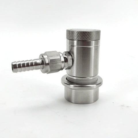 Machined Stainless Steel Ball Lock Disconnect – Gas (Grey) – MFL Thread