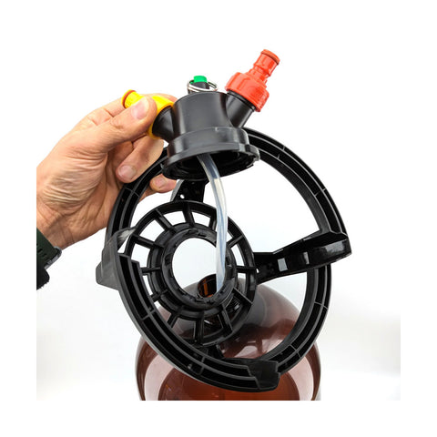 Oxebar Monolayer PET Pressure Keg 20 L – Amber, Floating Dip Tube & Tap Head