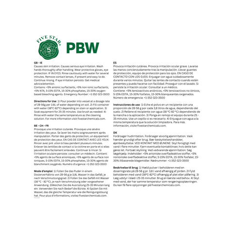 PBW Five Star 454 g