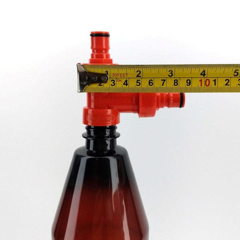 PCO1881 Carbonation Cap Tee Adapter - PET Bottle Mini Keg Connector