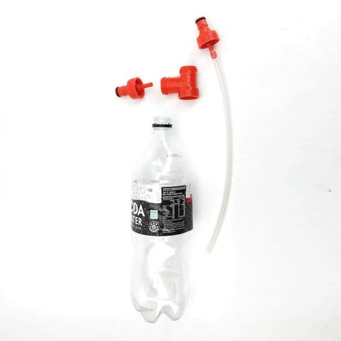 PCO1881 Carbonation Cap Tee Adapter - PET Bottle Mini Keg Connector