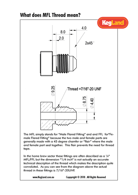 Premium Ball Lock Disconnect - MFL (Liquid)